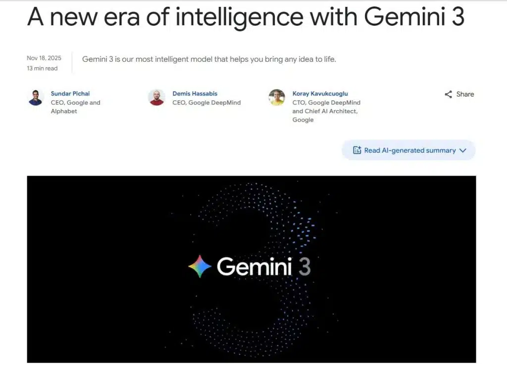 Gemini 3 vs GPT-5.1